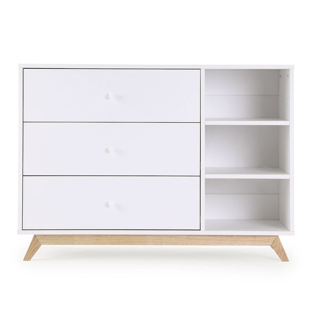 classic 3 drawer dresser Central Park 3-Drawer Dresser, White/Natural