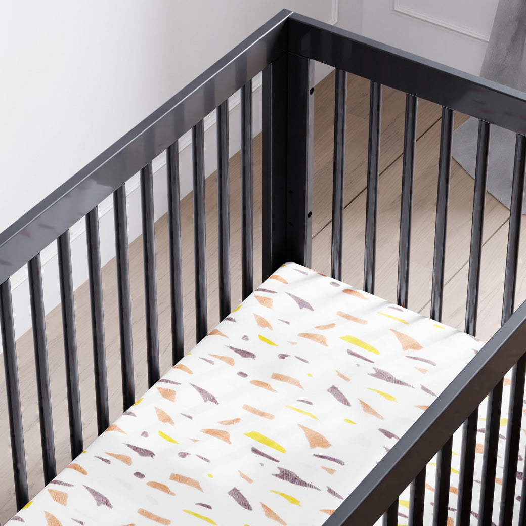Closeup of inside of Babyletto Hudson 3-in-1 Crib in -- Color_Black
