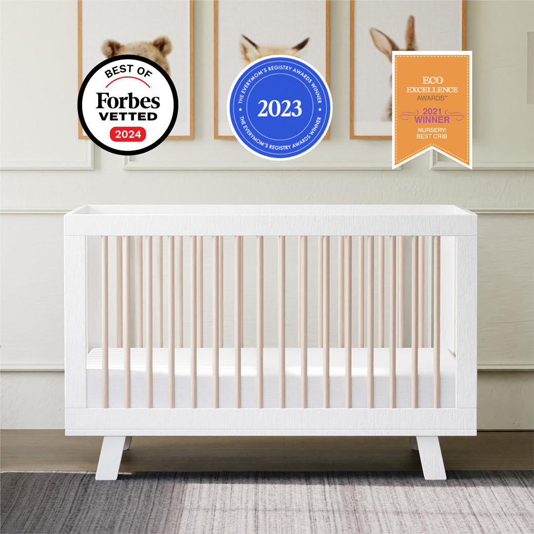 Awards of Babyletto Hudson 3-in-1 Crib in -- Color_Washed Natural/White