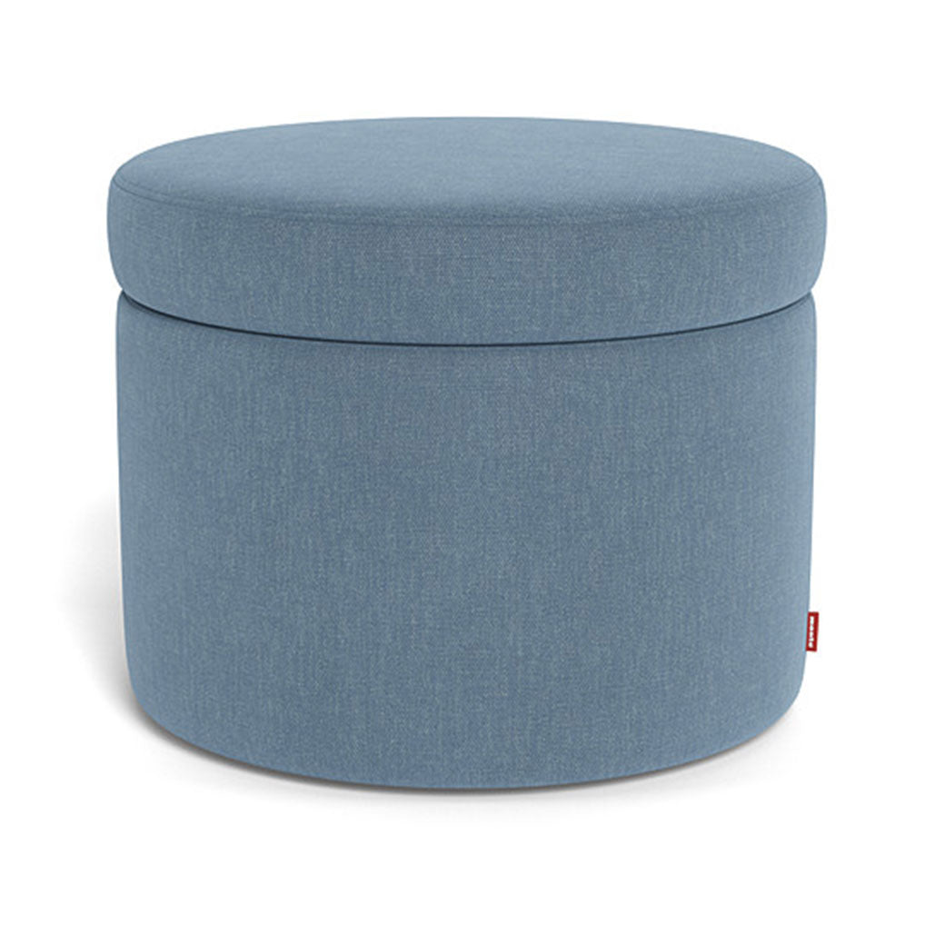 Monte Round Storage Ottoman in -- Color_Denim Blue