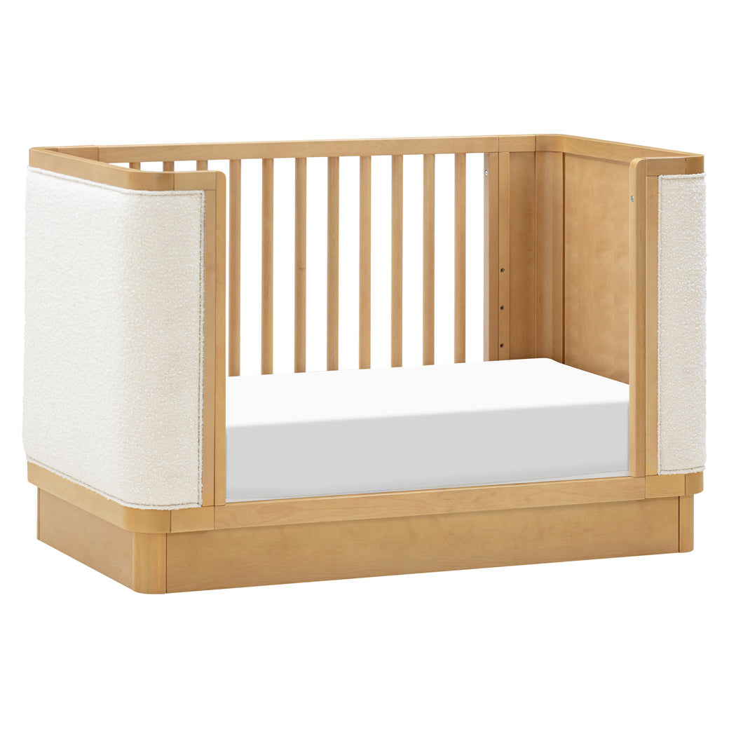 Babyletto Bondi Boucle 4-in-1 Convertible Crib as daybed in -- Color_Honey with Ivory Boucle