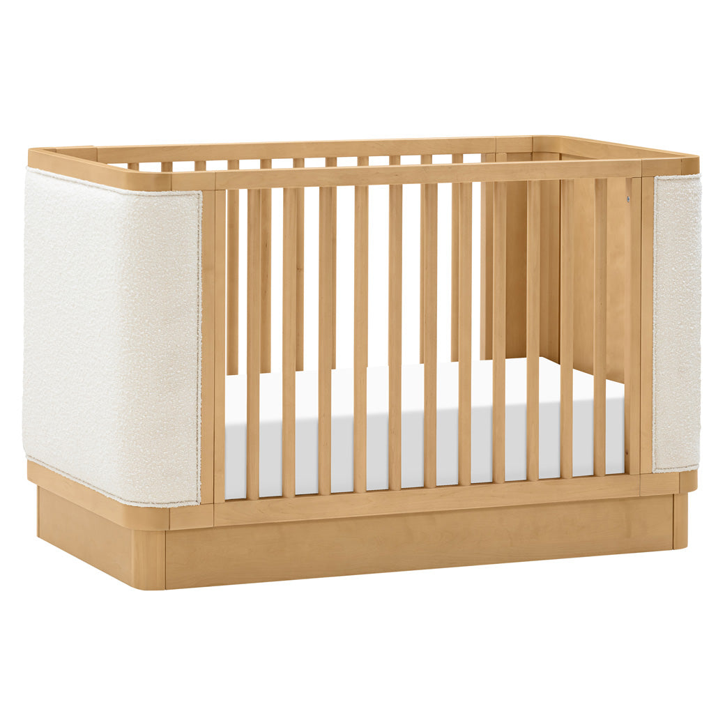 Babyletto Bondi Boucle 4-in-1 Convertible Crib in -- Color_Honey with Ivory Boucle