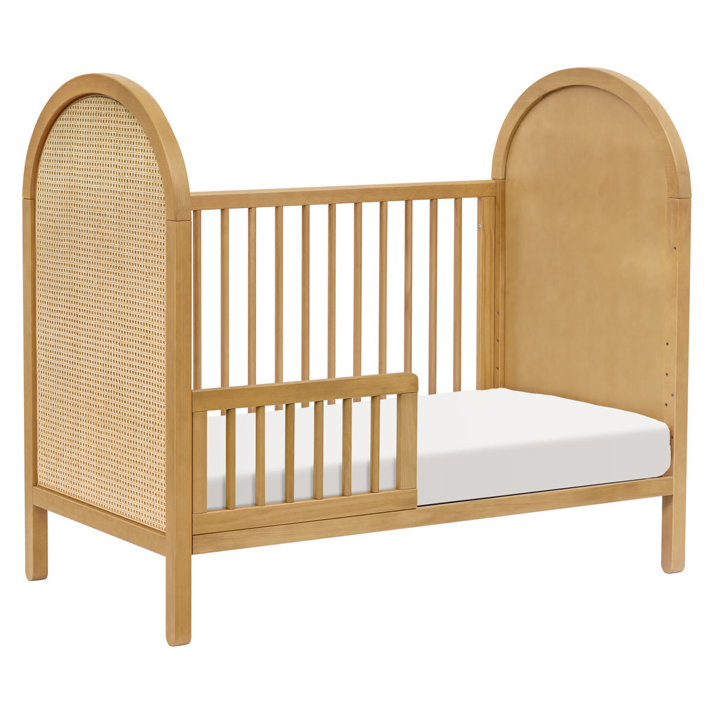 Babyletto Bondi Cane 3-in-1 Convertible Crib as toddler bed in -- Color_Honey with Natural Cane