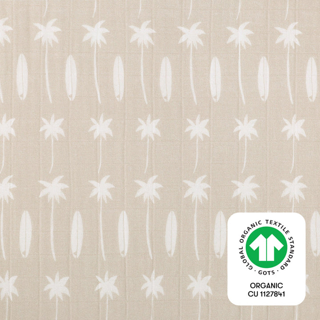 Crib Sheet In GOTS Certified Organic Muslin Cotton