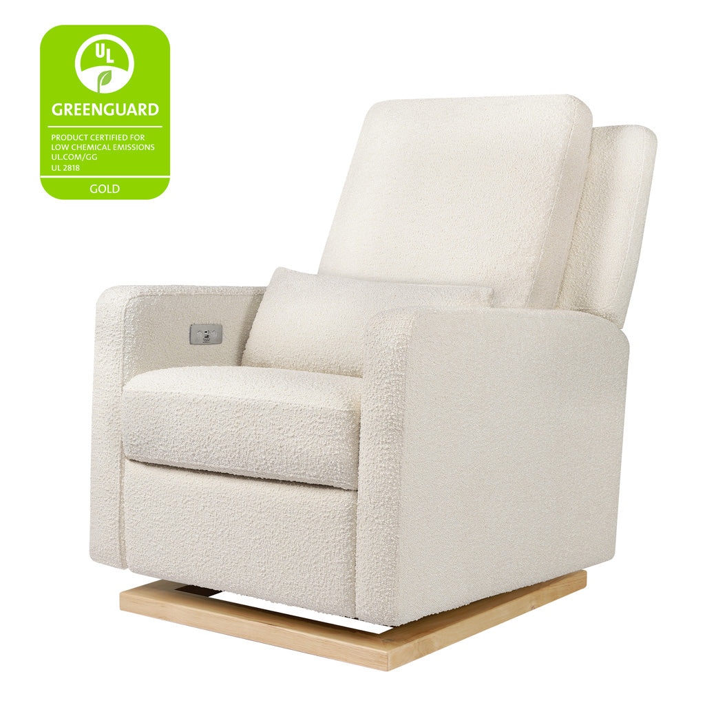 Babyletto Sigi Electronic Glider Recliner with GREENGUARD Gold tag  in -- Color_Ivory Boucle