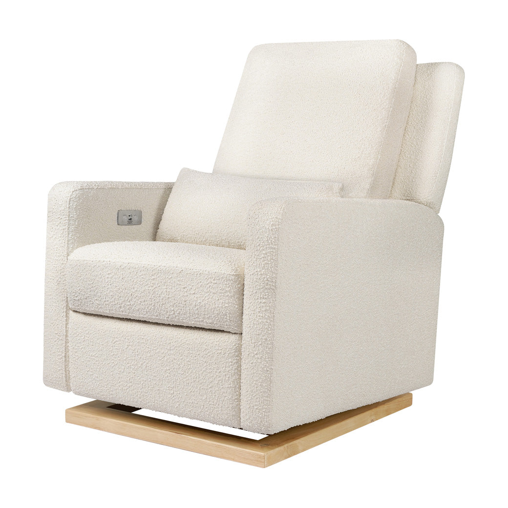 Babyletto Sigi Electronic Glider Recliner in -- Color_Ivory Boucle