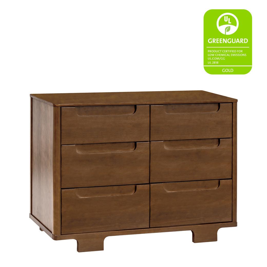 Babyletto Yuzu 6-Drawer Dresser with GREENGUARD Gold tag in -- Color_Natural Walnut