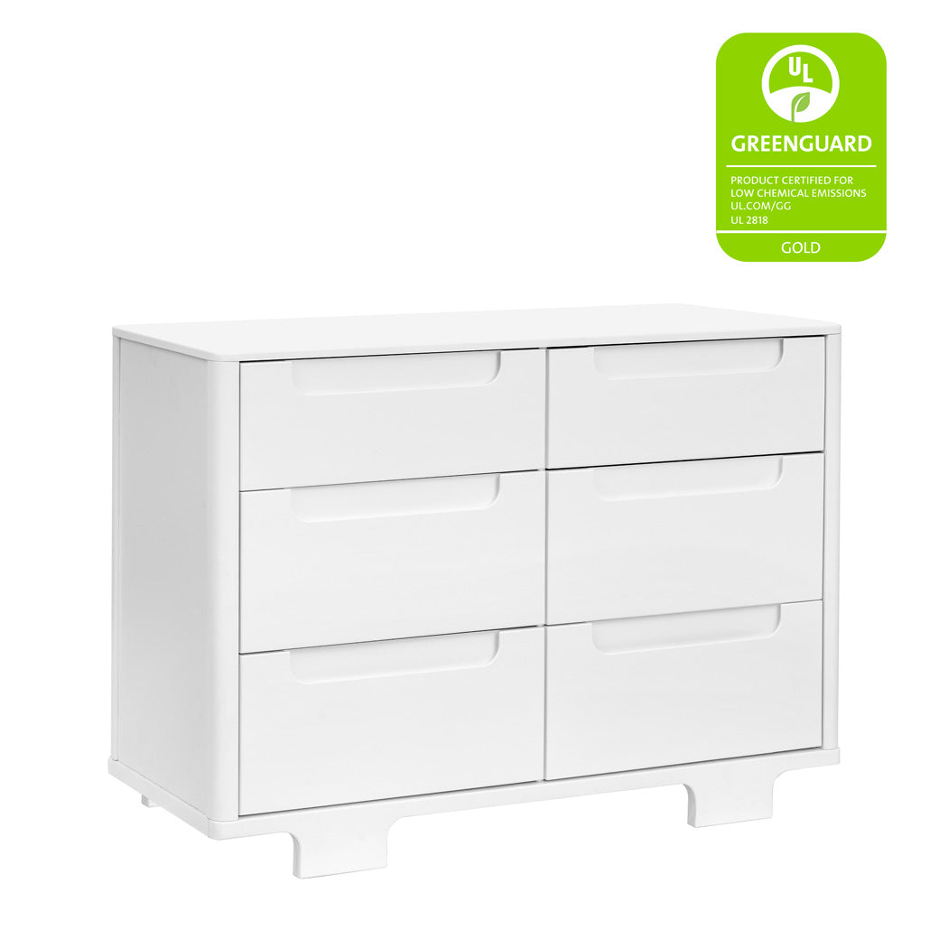 Babyletto Yuzu 6-Drawer Dresser with GREENGUARD Gold tag  in -- Color_White