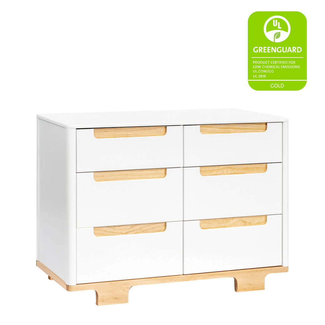 Babyletto Yuzu 6-Drawer Dresser with GREENGUARD Gold tag in -- Color_White / Natural