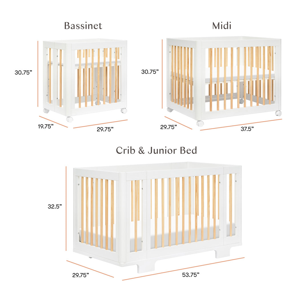 Yuzu 8-In-1 Convertible Crib With All Stages Conversion Kits