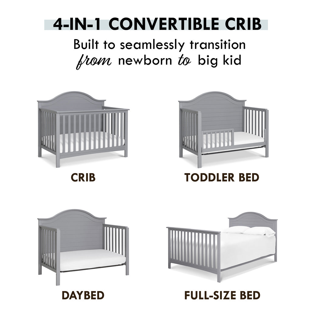 Carter's by DaVinci Nolan 4-in-1 Convertible Crib in -- Color_Grey