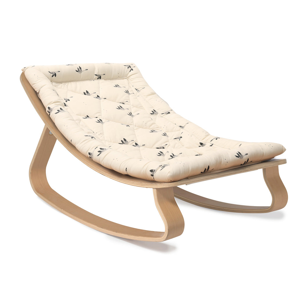 Charlie Crane LEVO Baby Rocker without harness in -- Color_Goose _ Beech