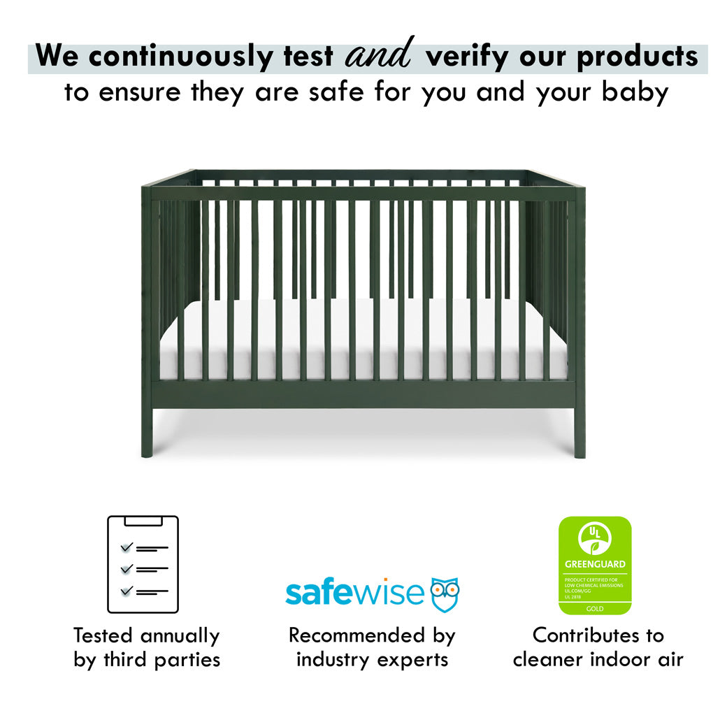 Certification of DaVinci Birdie 3-in-1 Convertible Crib in -- Color_Forest Green