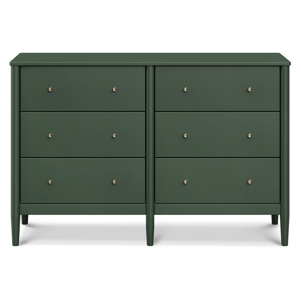 Front view of DaVinci Frem 6-Drawer Dresser in -- Color_Forest Green