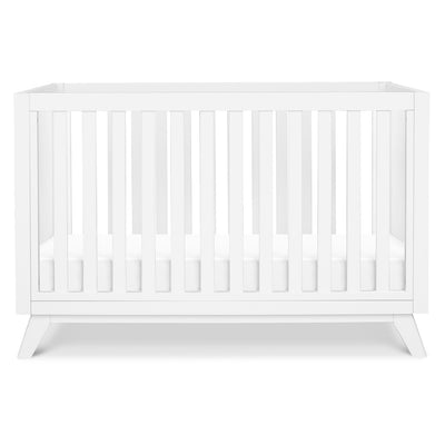 Front view of DaVinci Otto 3-in-1 Convertible Crib in -- Color_White _ Wood
