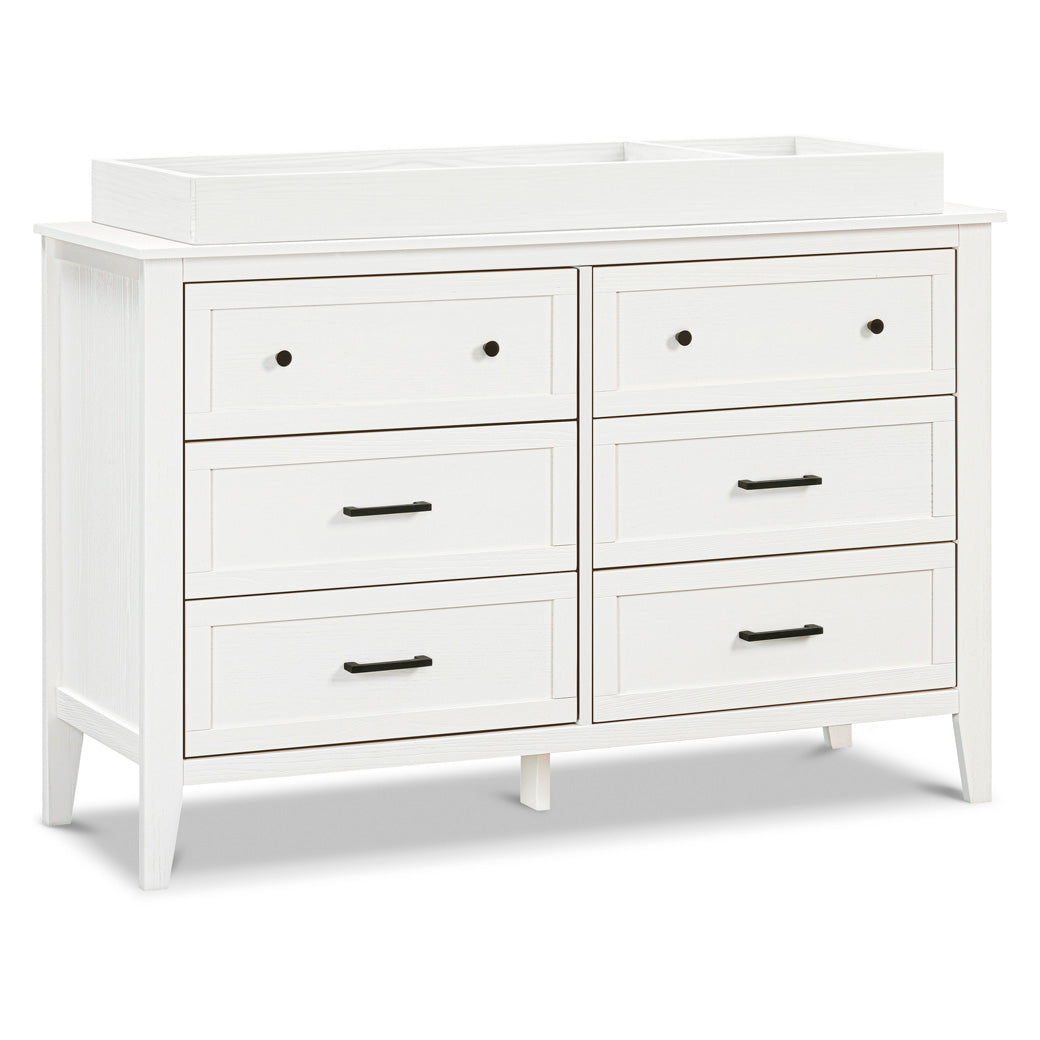DaVinci Sawyer Farmhouse 6-Drawer Dresser with changing tray in -- Color_Heirloom White
