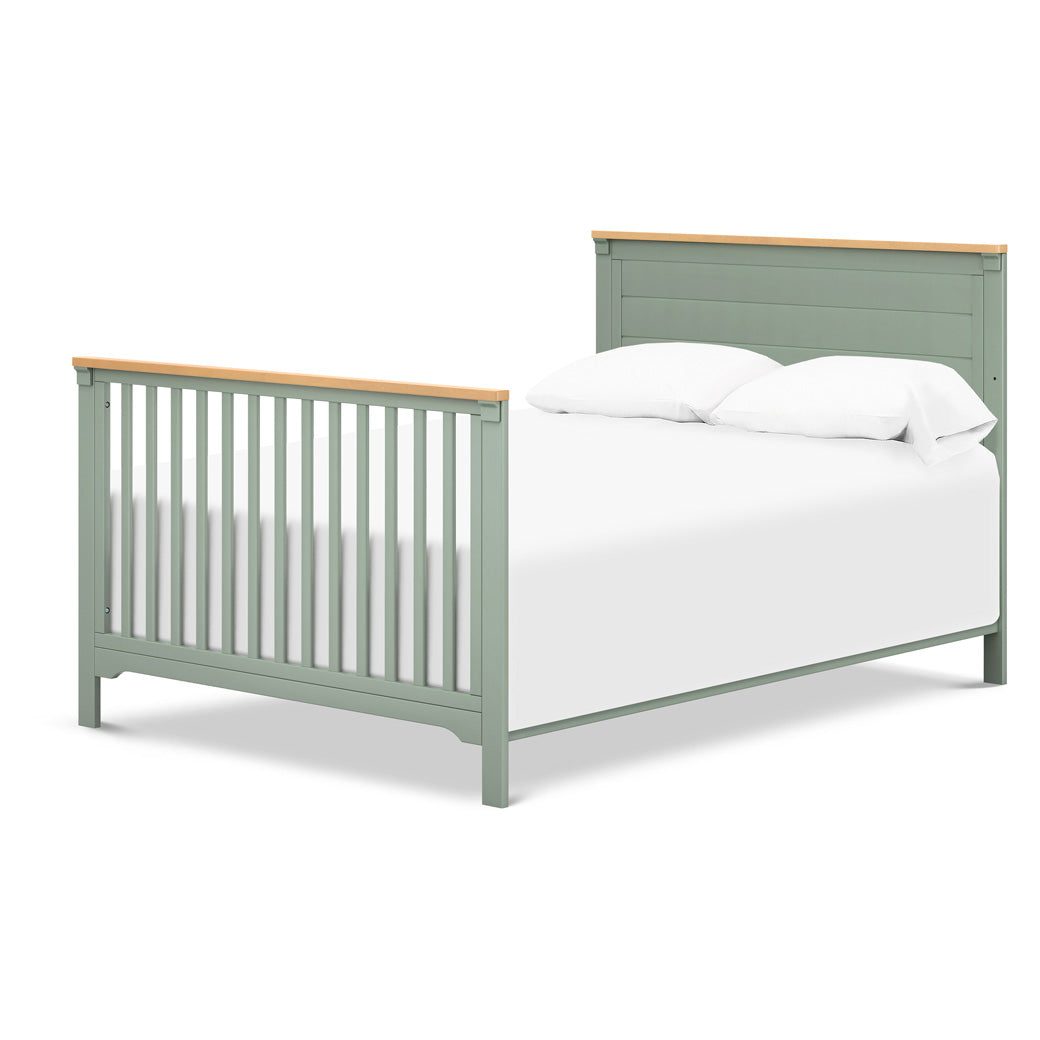 DaVinci Shea 4-in-1 Convertible Crib as full-size bed in -- Color_Light Sage/Honey