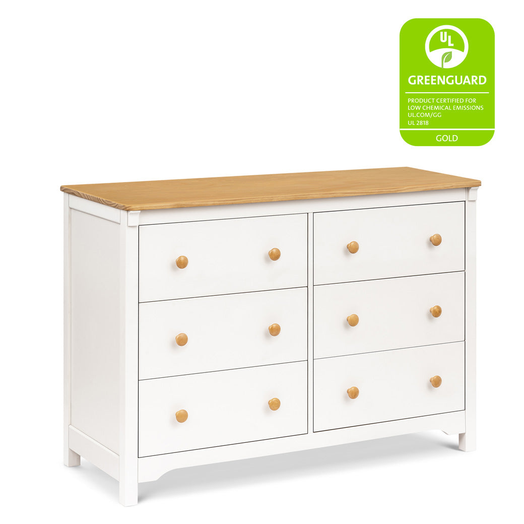 DaVinci Shea 6-Drawer Dresser with GREENGUARD Gold tag  in -- Color_Warm White/Honey