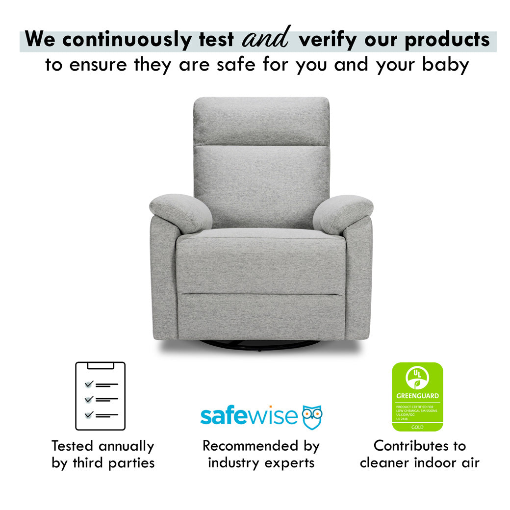 Certifications of DaVinci Suzy Recliner and Swivel Glider in -- Color_Frost Grey