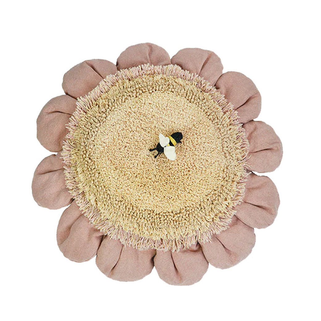 Lorena Canals Pink Daisy Floor Cushion | Modern Nursery™