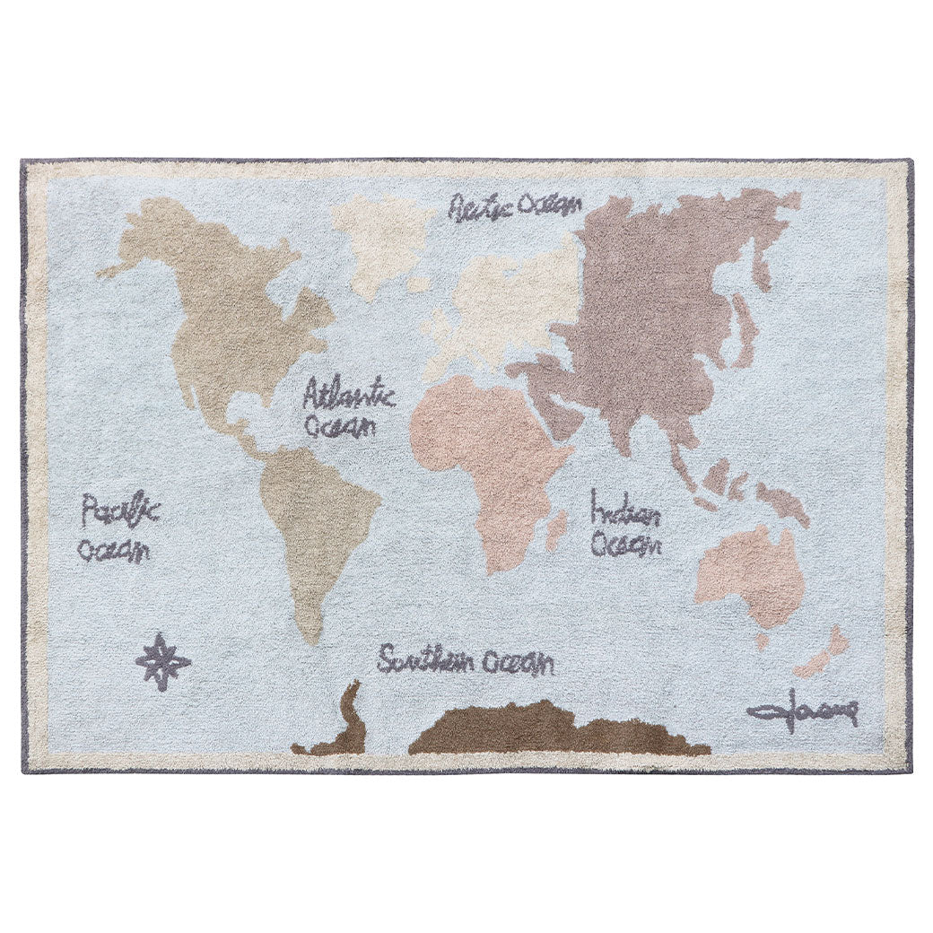 Lorena Canals Vintage Map Washable Rug | Modern Nursery™