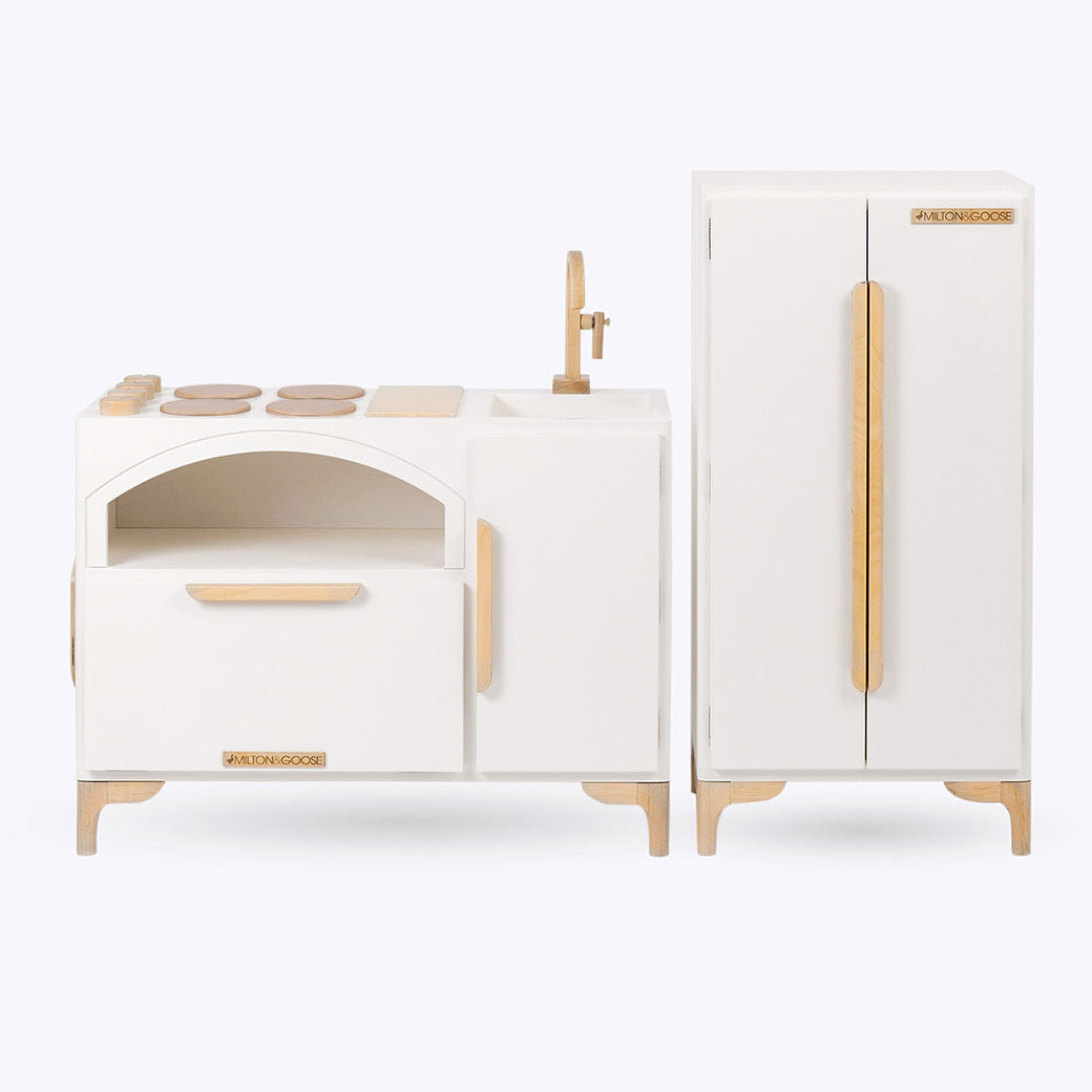 Milton & Goose Luca Refrigerator with the Luca Play Kitchen  in -- Lifestyle