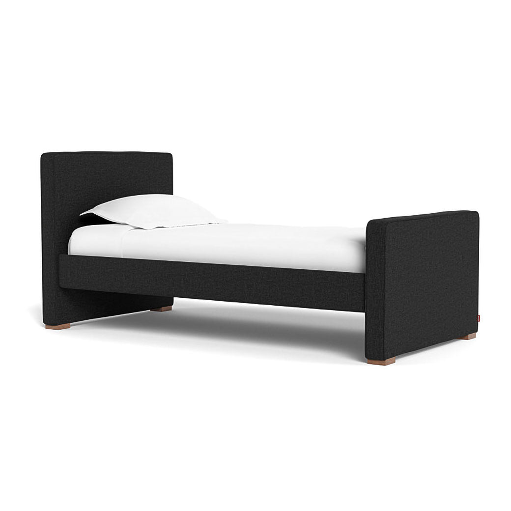 Monte Dorma Bed with high headboard and high footboard in -- Color_Performance Heathered Black _ High _ High