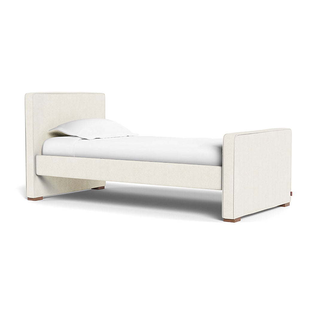 Monte Dorma Bed with high headboard and high footboard in -- Color_Ivory Boucle _ High _ High