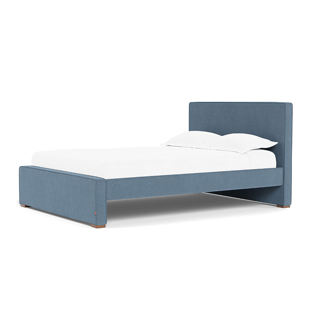 Right side view of Monte Dorma Queen/King Bed in -- Color_Performance Heathered Denim Blue _ No