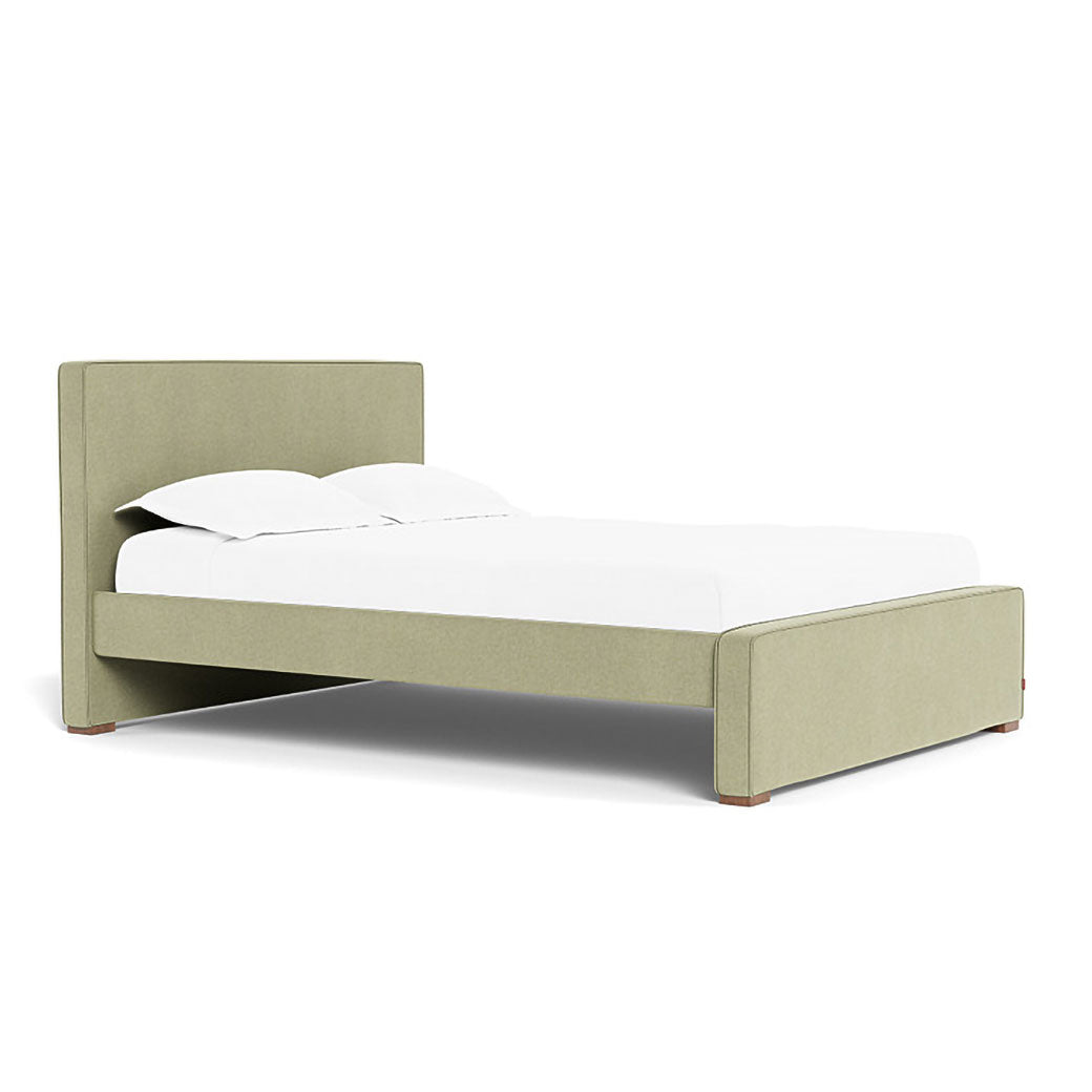 Left side view of Monte Dorma Queen/King Bed in -- Color_Performance Heathered Sage Green _ No