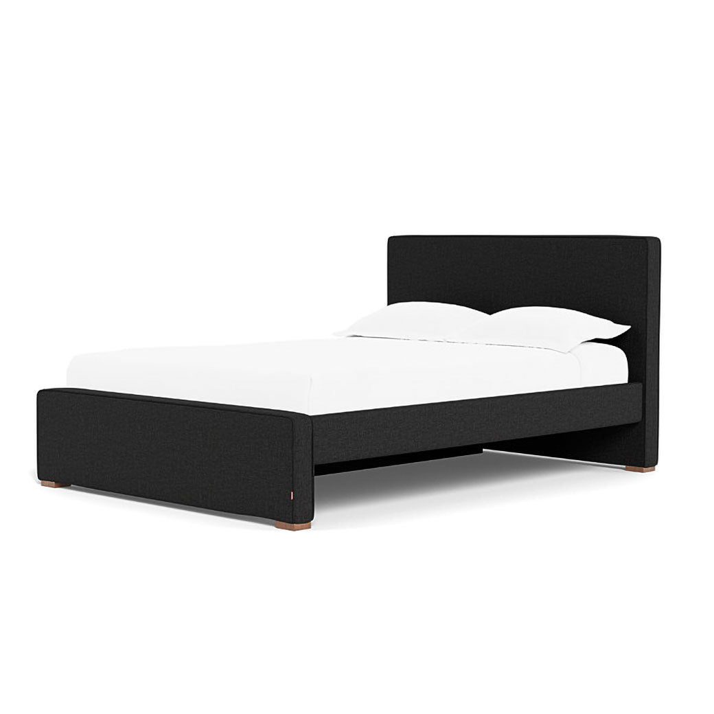 Right side of Monte Dorma Queen/King Bed in -- Color_Performance Heathered Black _ 1 Trundle Bed