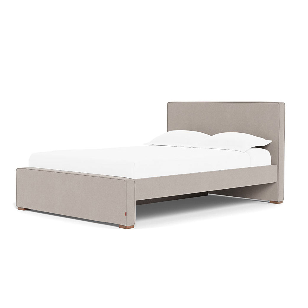 Right side of Monte Dorma Queen/King Bed with one trundle in -- Color_Performance Heathered Sand _ 1 Trundle Bed