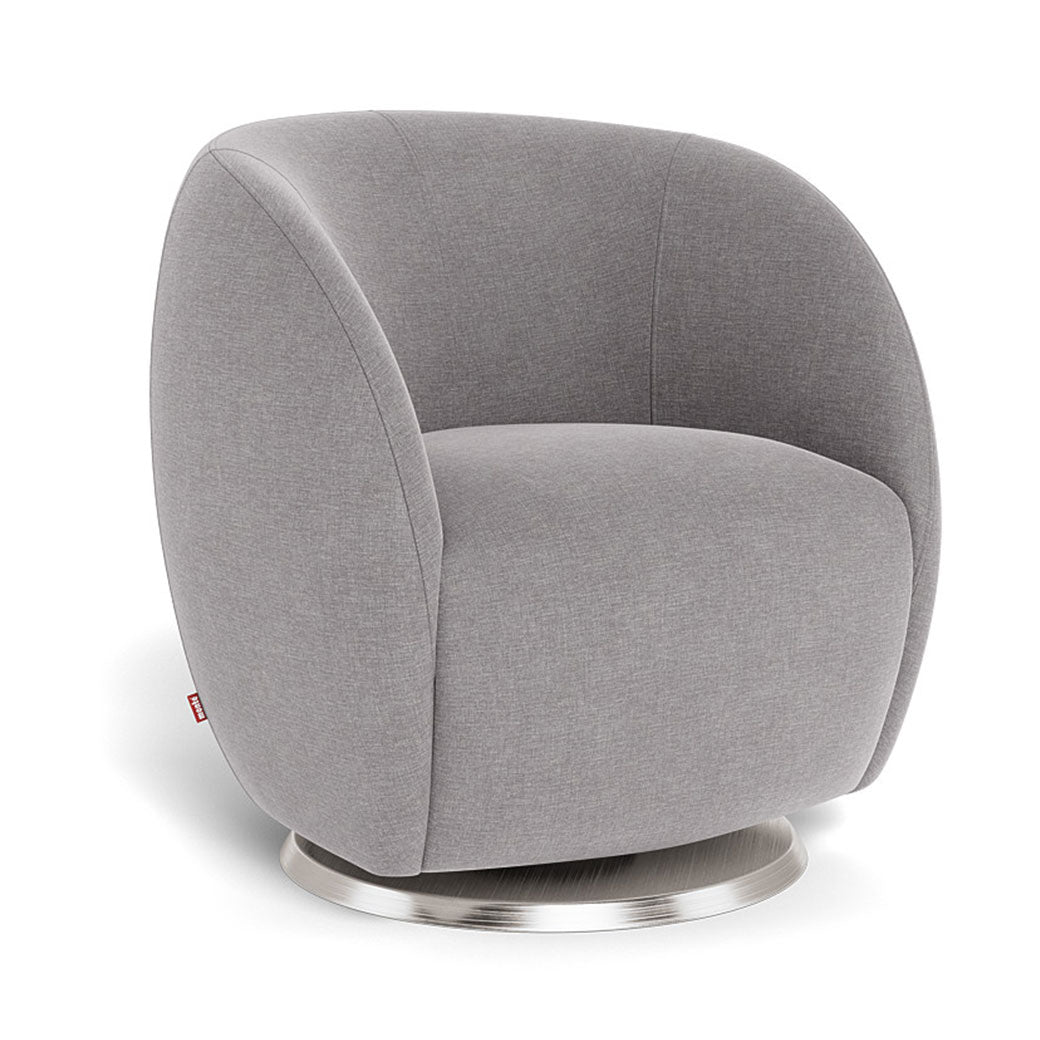 Monte Gem Glider in -- Color_Pebble Grey _ Stainless Steel Swivel