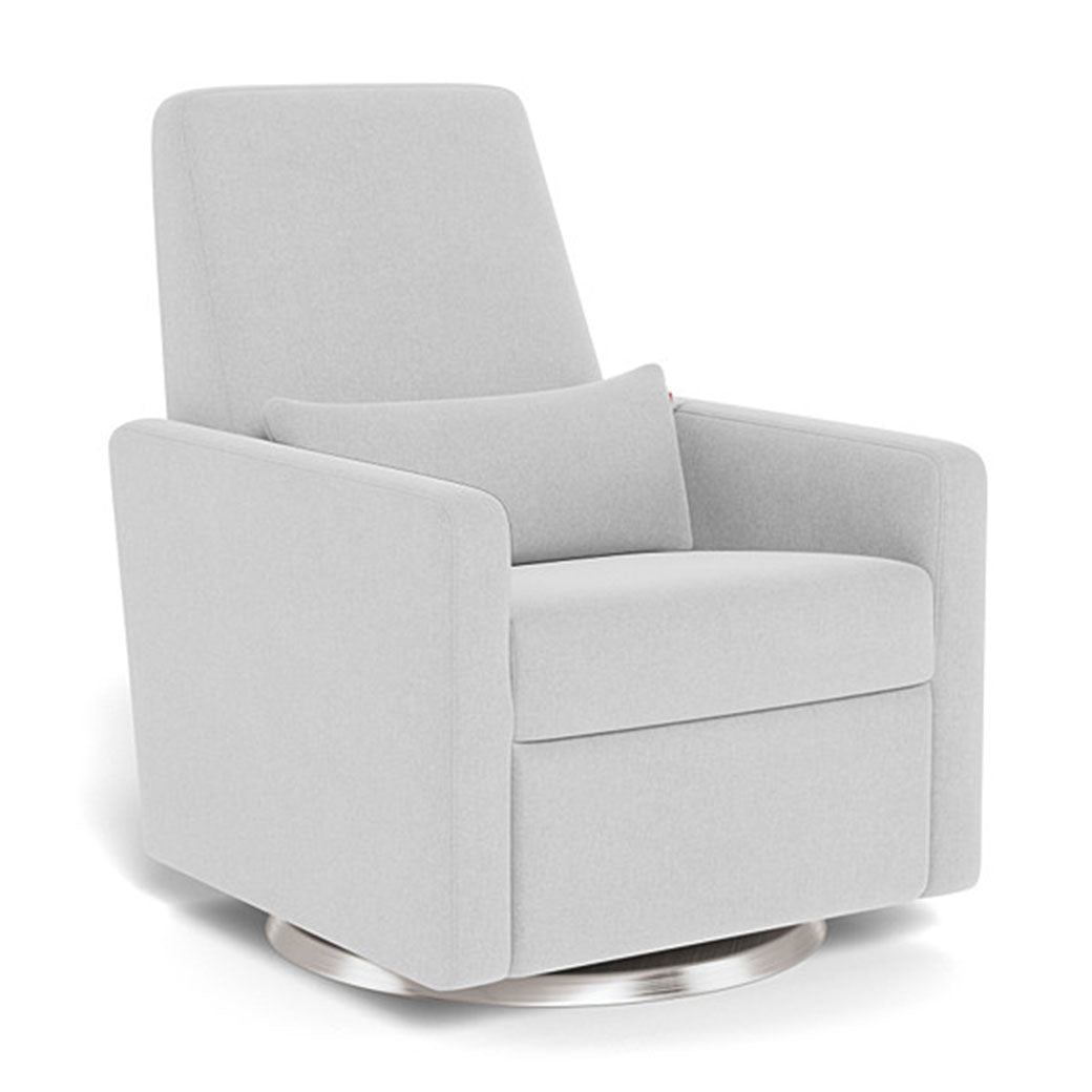 Monte Grano Glider Recliner in -- Color_Ash _ Stainless Steel Swivel