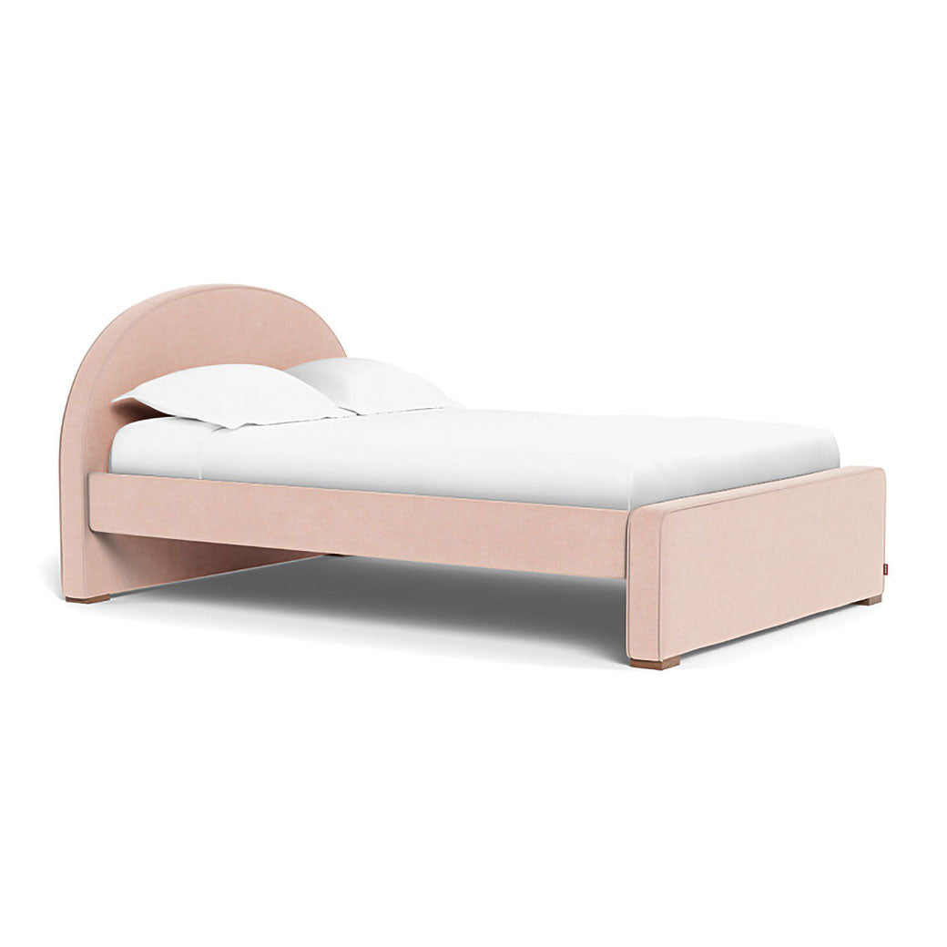 Full Monte Luna Bed in -- Color_Performance Heathered Petal Pink _ Full _ High Headboard + Low Footboard