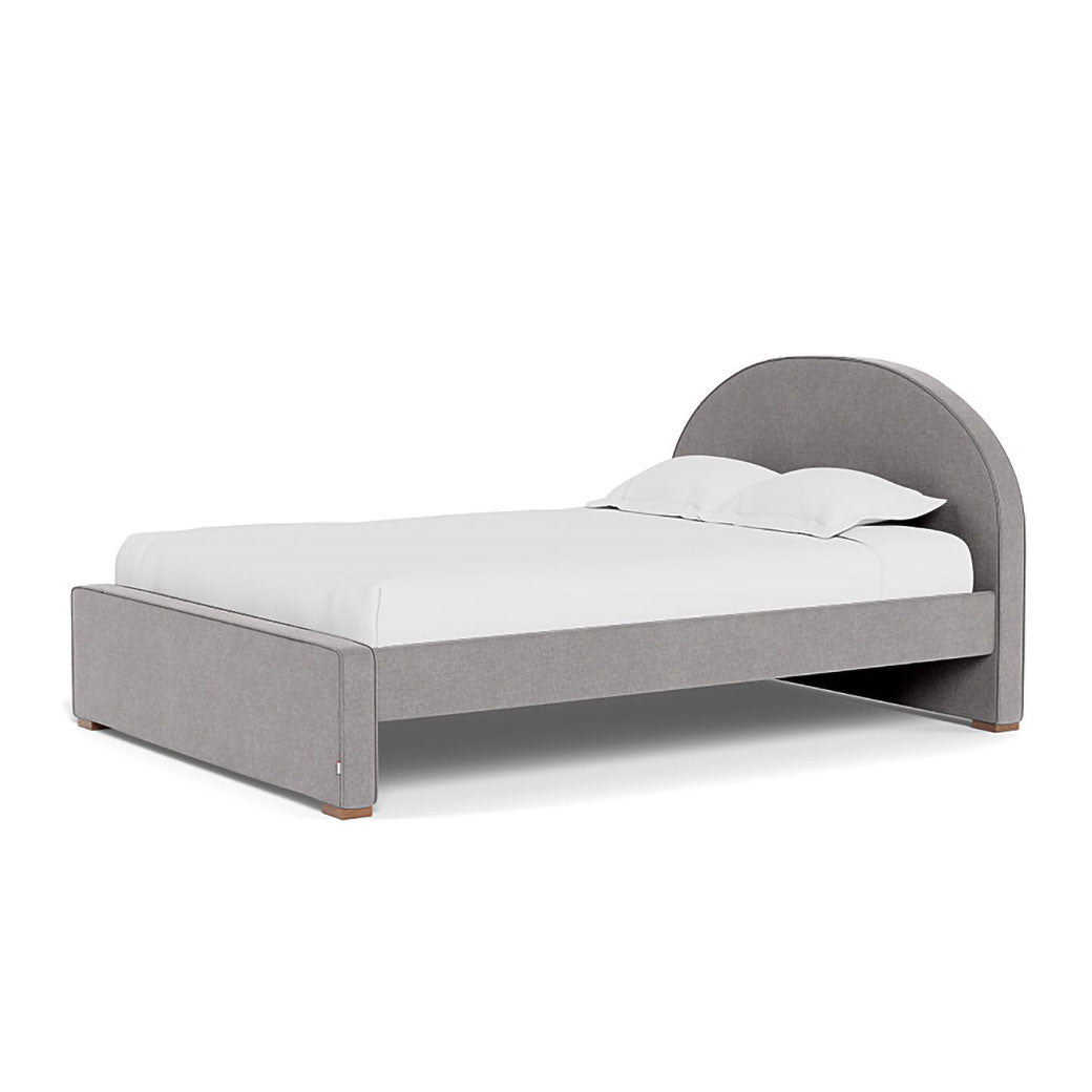Right side view of Monte Luna Queen/King Bed no trundle in -- Color_Performance Heathered Pebble Grey _ No