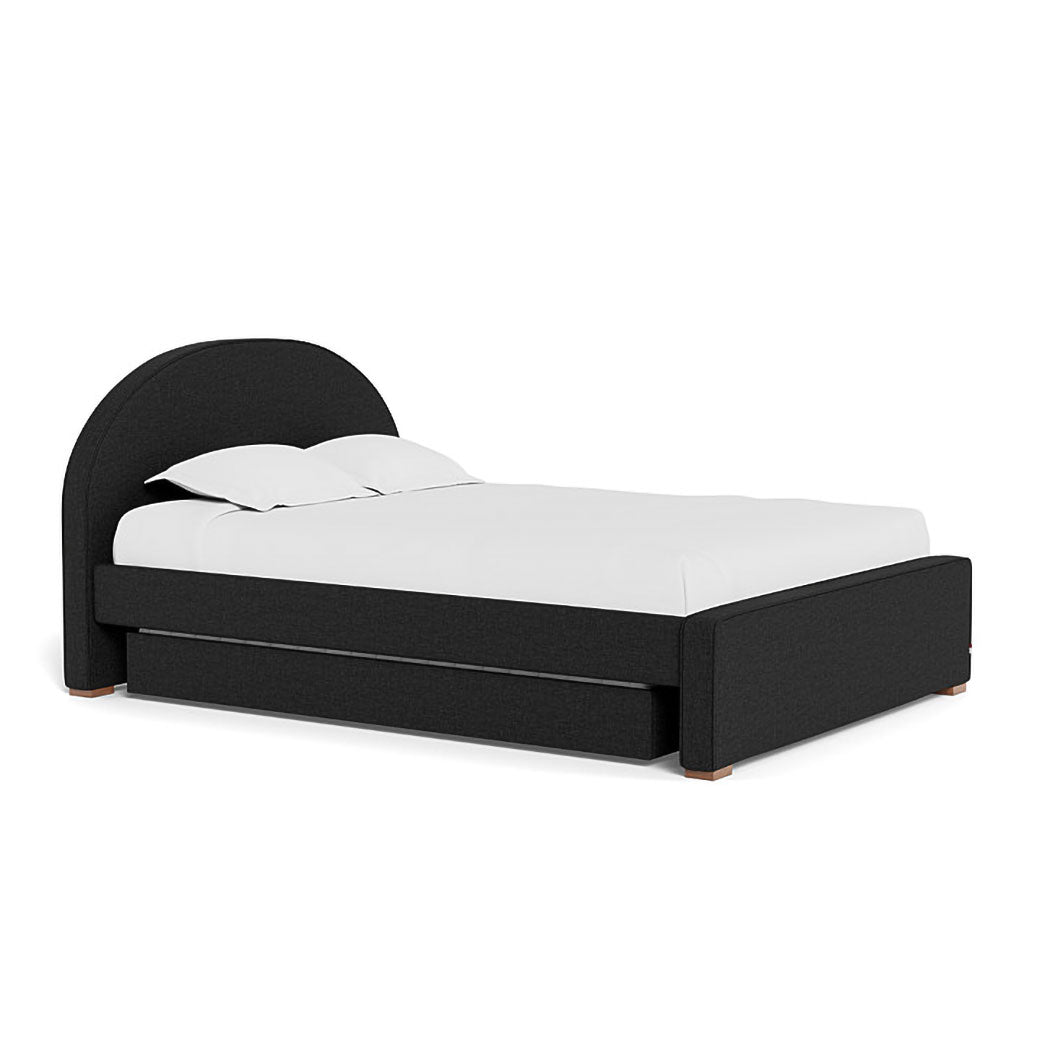 Monte Luna Queen/King Bed one trundle in -- Color_Performance Heathered Black _ 1 Trundle Bed