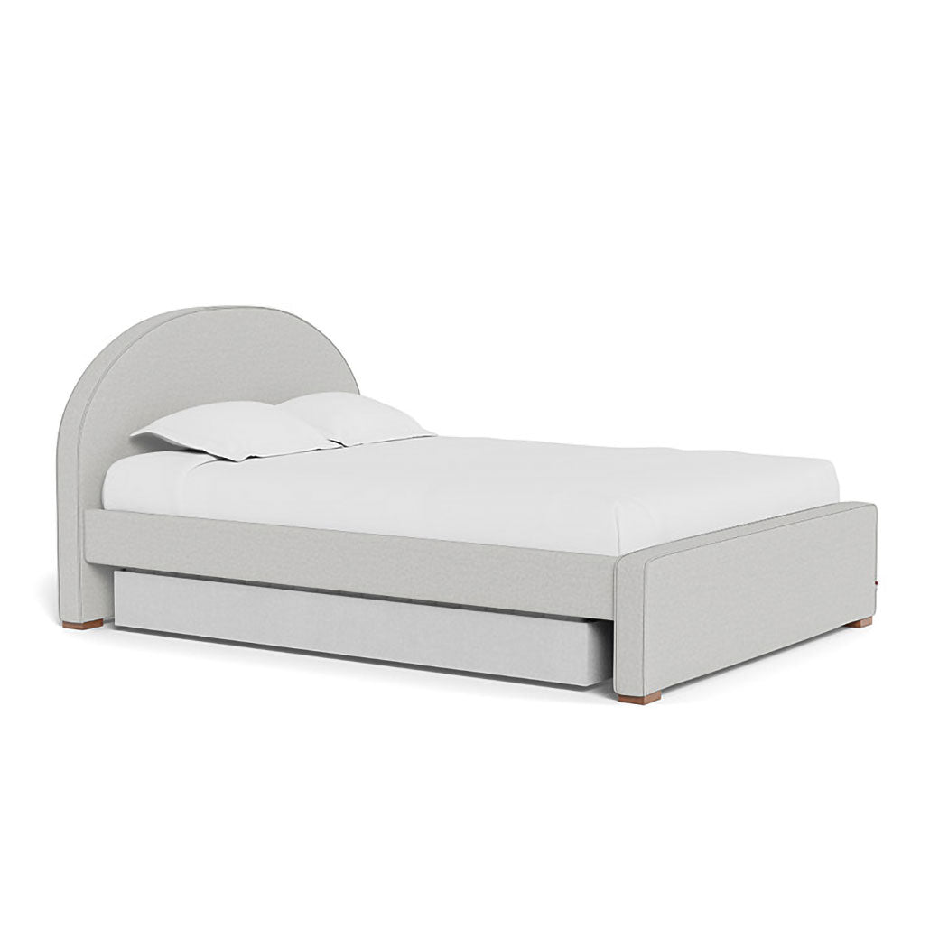 Monte Luna Queen/King Bed with two trundles in -- Color_Performance Heathered Fog Grey _ 2 Trundle Beds