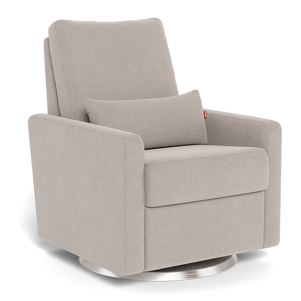 Monte Matera Glider Recliner in -- Color_Sand _ Stainless Steel Swivel