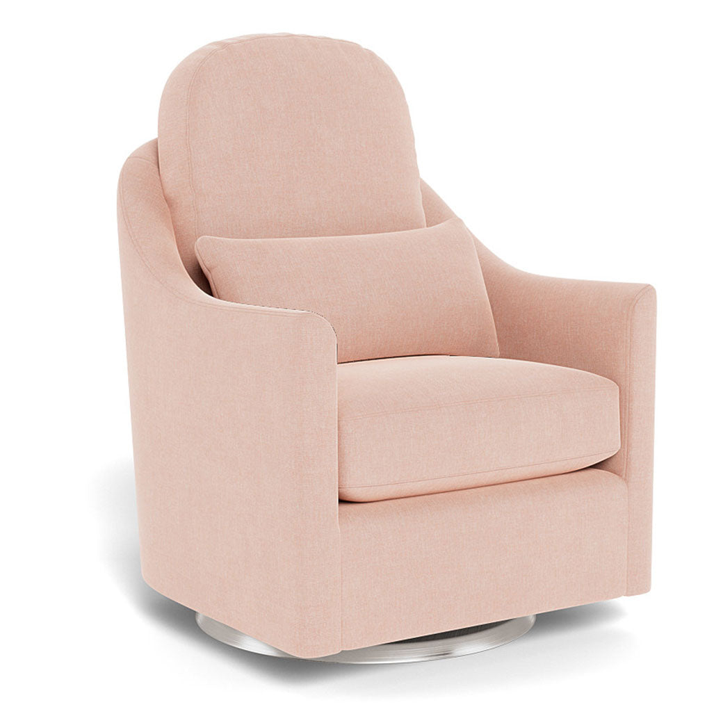 Monte Nessa Glider in -- Color_Petal Pink _ Stainless Steel Swivel