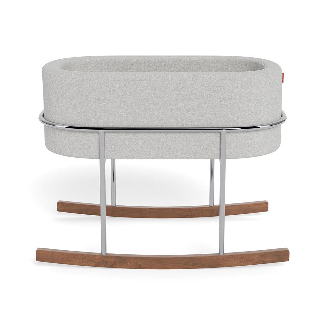 Side view of Monte Rockwell Bassinet in -- Color_Fog Grey