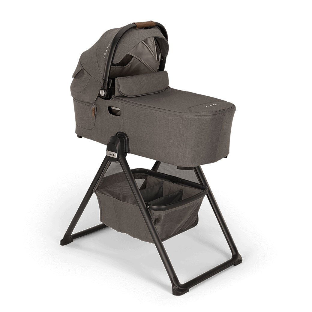 bassinet compatible with nuna stroller Nuna Demi Next Bassinet + Stand Granite