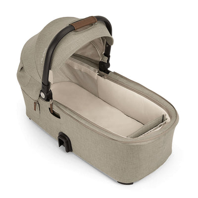Slightly upper view of the Nuna DEMI Next Bassinet + Stand in -- Color_Hazelwood