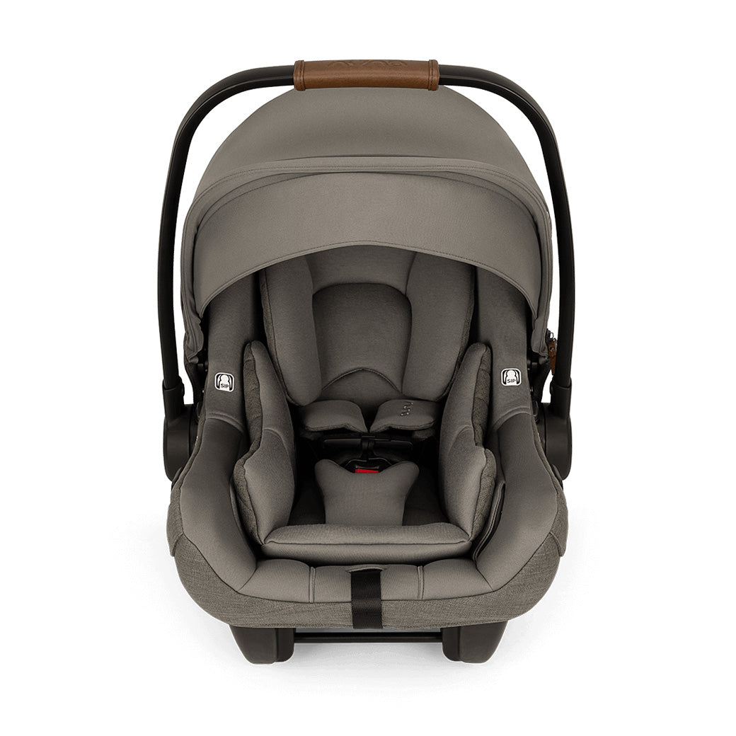 Front view of Nuna PIPA Aire RX Infant Car Seat + PIPA RELX Base without base in -- Color_Granite