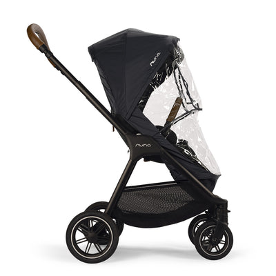 Side view of Nuna TRIV Series Rain Cover on a stroller