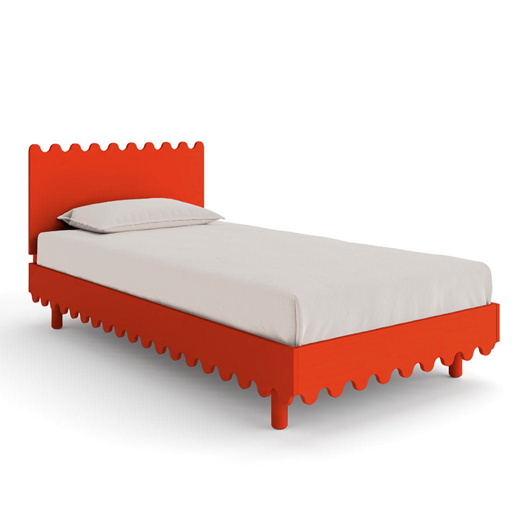Oeuf Moss Twin Bed in -- Color_Tomato