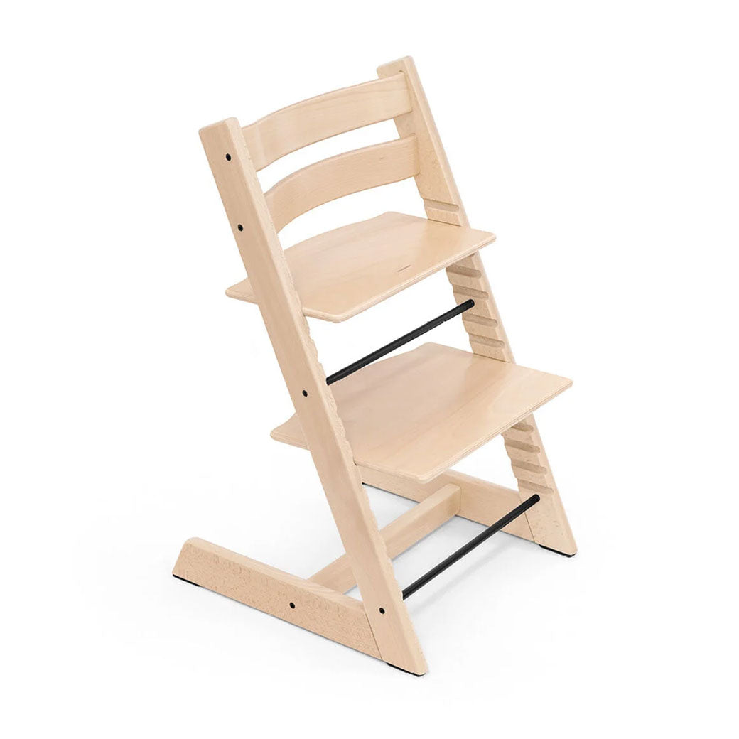 The high chair of Tripp Trapp High Chair + Cushion & Tray Bundle in -- Color_Natural _ Icon Grey