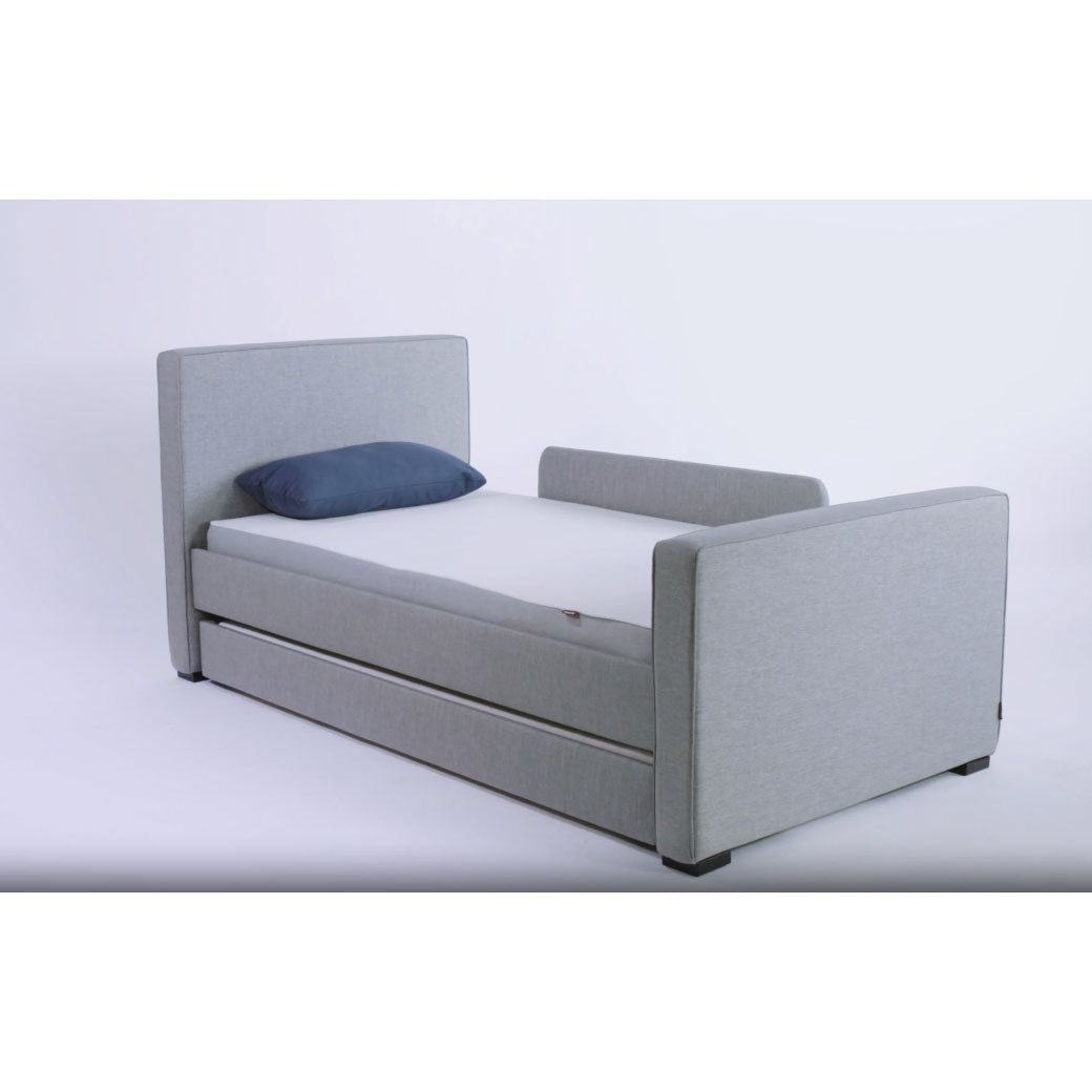Monte Dorma Bed with one toddler rail and a pillow on top  in -- Lifestyle