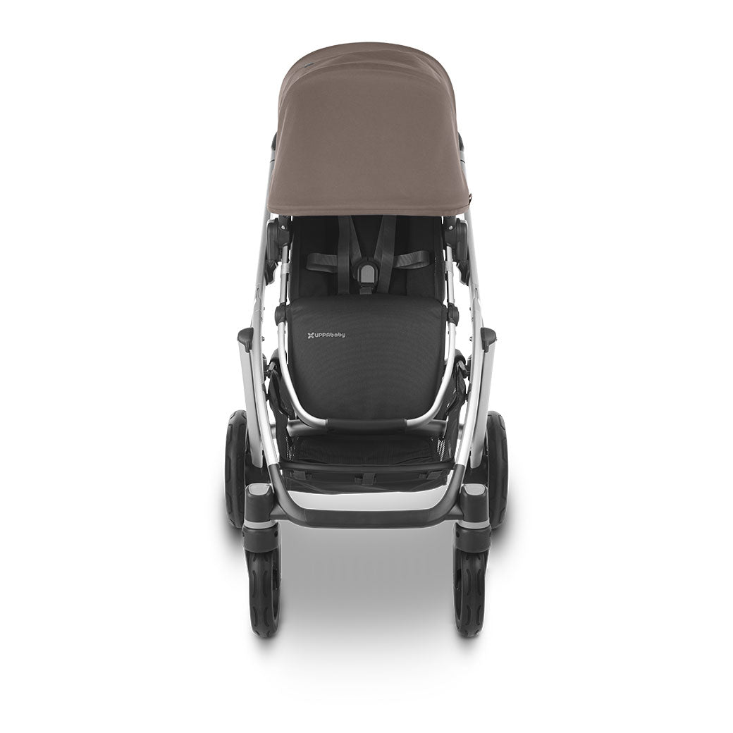 Front view of Uppababy Vista V2 with sunshade down  in -- Color_Theo