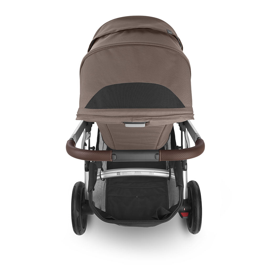 Top view of Uppababy Vista V2 with open canopy vent  in -- Color_Theo